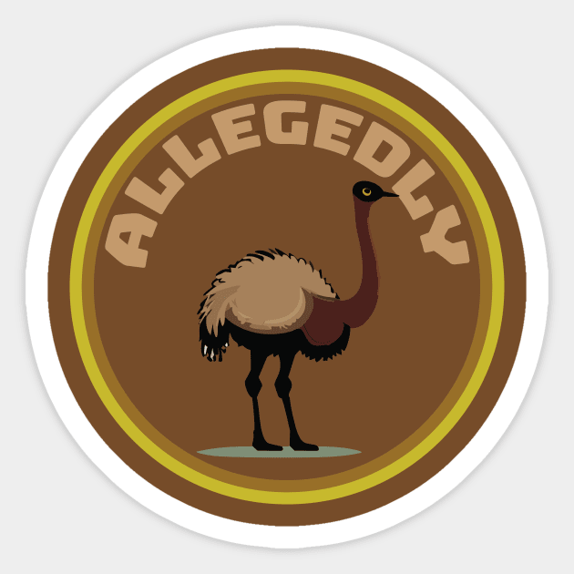 The Ginger and Boots Allegedly Sticker by Lamporium